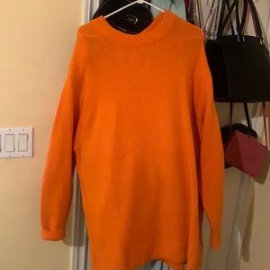 Orange Sweater Dress/T-Shirt